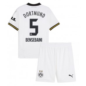 Borussia Dortmund Ramy Bensebaini #5 Dětské Alternativní dres komplet 2024-25 Krátký Rukáv (+ trenýrky)